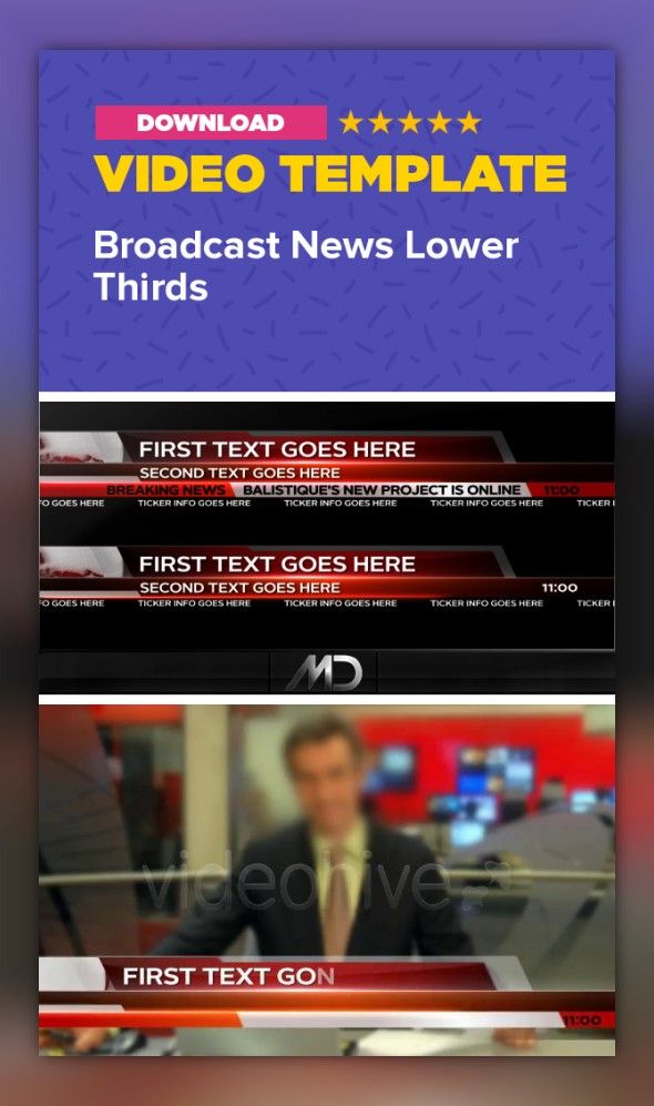 after effects news ticker template for cover